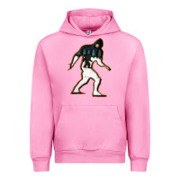 Fuchsia Pink bigfoot wood layered christmas Urban Hoodie - DesigneFamous