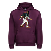 Mauve Wine bigfoot wood layered christmas Urban Hoodie - DesigneFamous