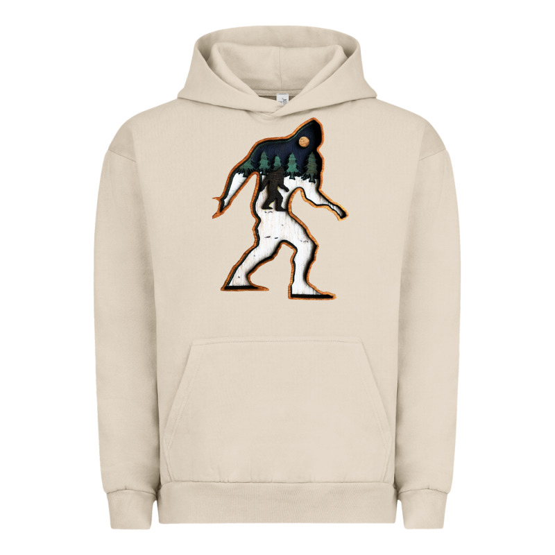 Bigfoot Wood Layered Christmas Urban Hoodie by DesigneFamous | Teevron