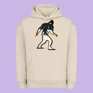Bigfoot Wood Layered Christmas Urban Hoodie Designed By Designefamous