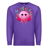 Purple hey cancer Premium Sweatshirt - JahusDesignShop