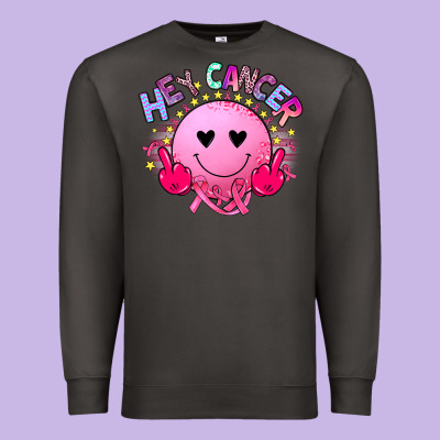 Hey Cancer Premium Sweatshirt Designed By Jahusdesignshop