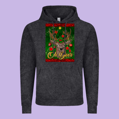 Oh Deer Car Air Freshener Vintage Hoodie Designed By Bundleandbundleshop
