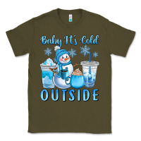 Army Green baby it's cold outside Classic Tee - CowGirlArtShop