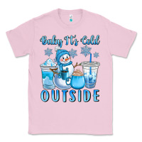 Bubblegum Pink baby it's cold outside Classic Tee - CowGirlArtShop
