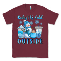 Burgundy baby it's cold outside Classic Tee - CowGirlArtShop