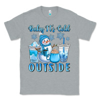 Heather Grey baby it's cold outside Classic Tee - CowGirlArtShop