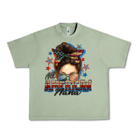 Oil Green All American nana messy bun Urban Heavy Tee - FaDigitalArtStudio
