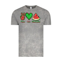 Cloud Rock Peace Love Watermelon Vintage Tee - Jasminsmagicworld