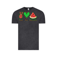 Vintage Black Peace Love Watermelon Vintage Tee - Jasminsmagicworld