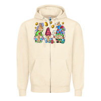 Sandshell easter gnome with eggs Zipper Hoodie - AdoDesignShop