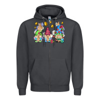 Easter Gnome With Eggs Zipper Hoodie | Teevron