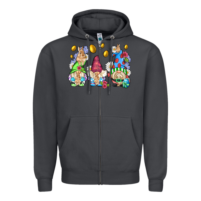 Easter Gnome With Eggs Zipper Hoodie by AdoDesignShop | Teevron