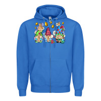 True Royal easter gnome with eggs Zipper Hoodie - AdoDesignShop