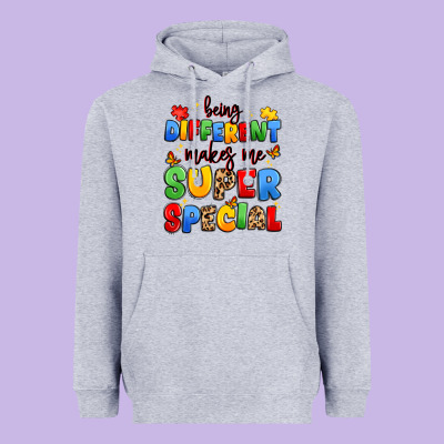 Being Different Makes Me Super Special Heavyweight Hoodie Designed By Jahusdesignshop