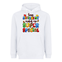 White being different makes me super special Heavyweight Hoodie - JahusDesignShop