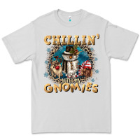 Dove Grey chillin with my gnomies Premium Tee - CowGirlArtShop