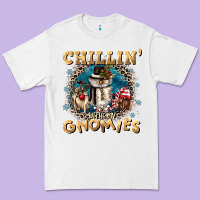 Chillin With My Gnomies Premium Tee Designed By Cowgirlartshop