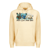 Pina Colada peace love polar bear Premium Hoodie - LillyAllenDesigns