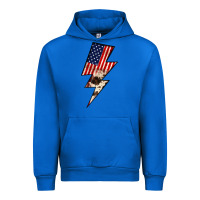 Cobalt Lightning Bolt Urban Hoodie - JahusDesignShop