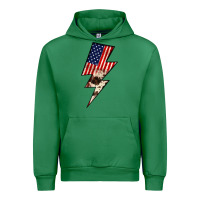 Emerald Lightning Bolt Urban Hoodie - JahusDesignShop
