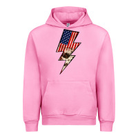Fuchsia Pink Lightning Bolt Urban Hoodie - JahusDesignShop