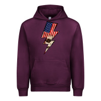 Mauve Wine Lightning Bolt Urban Hoodie - JahusDesignShop