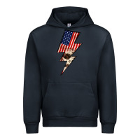 Navy Lightning Bolt Urban Hoodie - JahusDesignShop