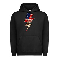 Pigment Black Lightning Bolt Urban Hoodie - JahusDesignShop