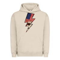 Pigment French Oak Lightning Bolt Urban Hoodie - JahusDesignShop