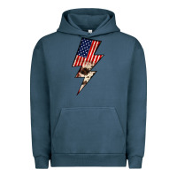 Pigment Midnight Navy Lightning Bolt Urban Hoodie - JahusDesignShop