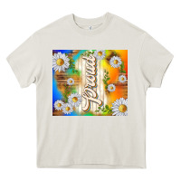 Cream proud with daisies Heavy Core Tee - TumblerDesignByShophia