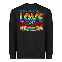 Black in valentines day love is everywhere Heavyweight Sweatshirt - AdoDesignShop
