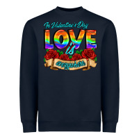Navy in valentines day love is everywhere Heavyweight Sweatshirt - AdoDesignShop