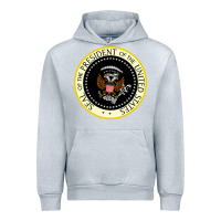 Heather Grey fake seal of the president of the united states Urban Hoodie - DesigneFamous