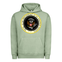 Pigment Oil Green fake seal of the president of the united states Urban Hoodie - DesigneFamous
