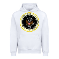 White fake seal of the president of the united states Urban Hoodie - DesigneFamous