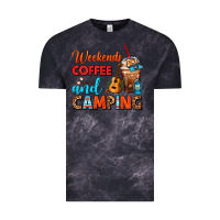 Cloud Black weekends coffee and camping frappe coffee Vintage Tee - FaDigitalArtStudio