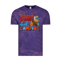 Cloud Purple weekends coffee and camping frappe coffee Vintage Tee - FaDigitalArtStudio