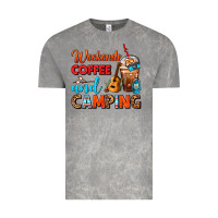 Cloud Rock weekends coffee and camping frappe coffee Vintage Tee - FaDigitalArtStudio