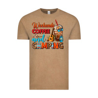 Vintage Coffee weekends coffee and camping frappe coffee Vintage Tee - FaDigitalArtStudio