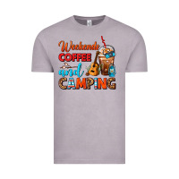 Vintage Zinc weekends coffee and camping frappe coffee Vintage Tee - FaDigitalArtStudio