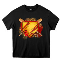 Black softball home plate Heavy Core Tee - Jasminsmagicworld