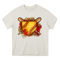 Cream softball home plate Heavy Core Tee - Jasminsmagicworld