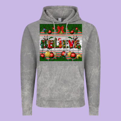 Christmas Believe Vintage Hoodie Designed By Bundleandbundleshop