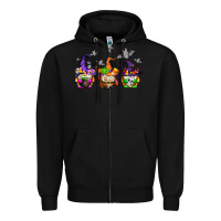 Black halloween gnomes Zipper Hoodie - AdoDesignShop