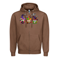 Chestnut halloween gnomes Zipper Hoodie - AdoDesignShop