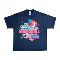 Navy Happy Memorial Day Urban Heavy Tee - FaDigitalArtStudio