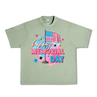 Oil Green Happy Memorial Day Urban Heavy Tee - FaDigitalArtStudio