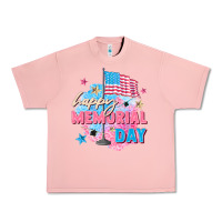 Salmon Happy Memorial Day Urban Heavy Tee - FaDigitalArtStudio